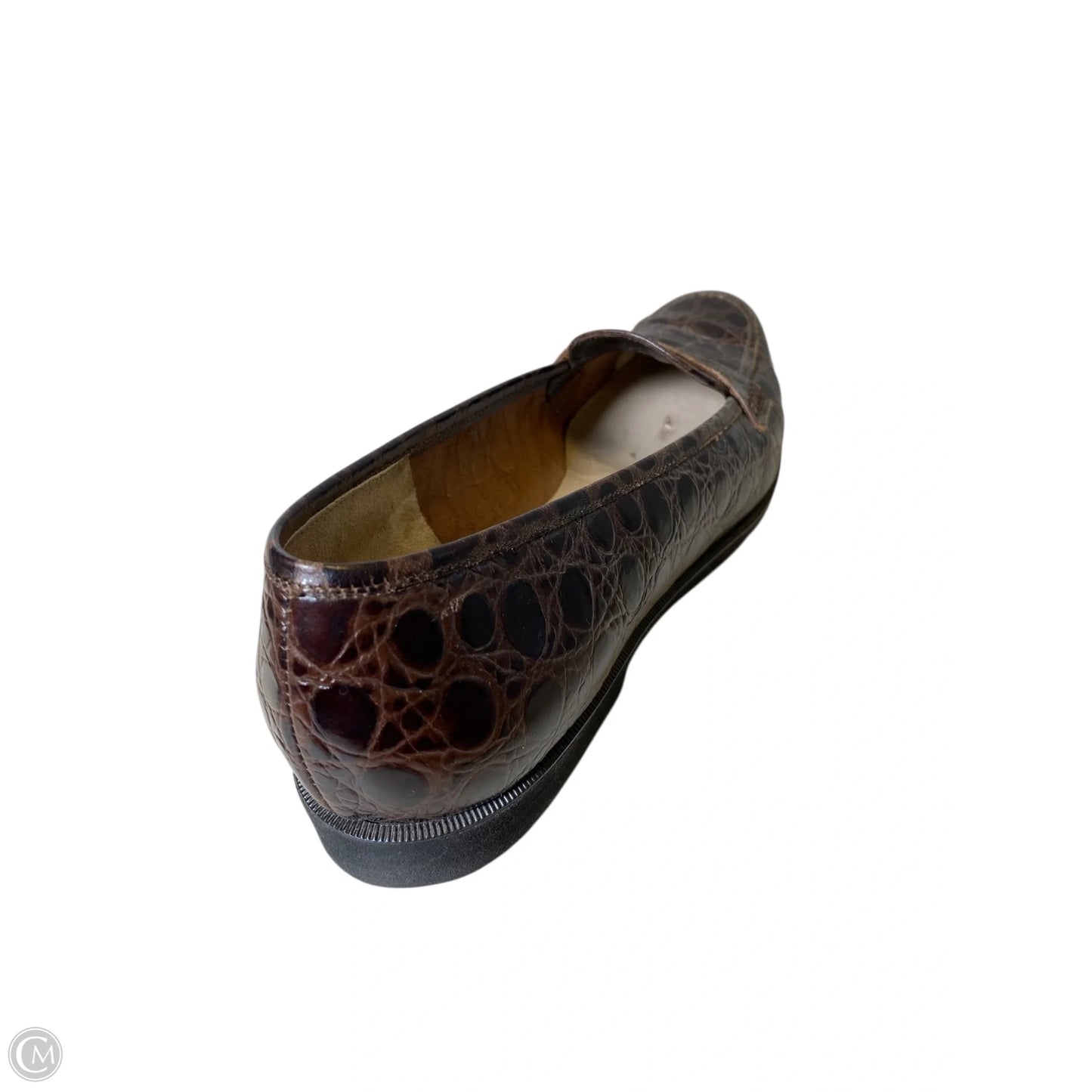 Shoes Luxury Designer By Ferragamo In Brown, Size: 10