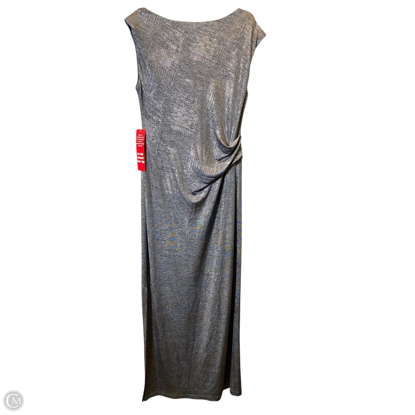 Dress Party Long By Connected Apparel In Silver, Size: 16