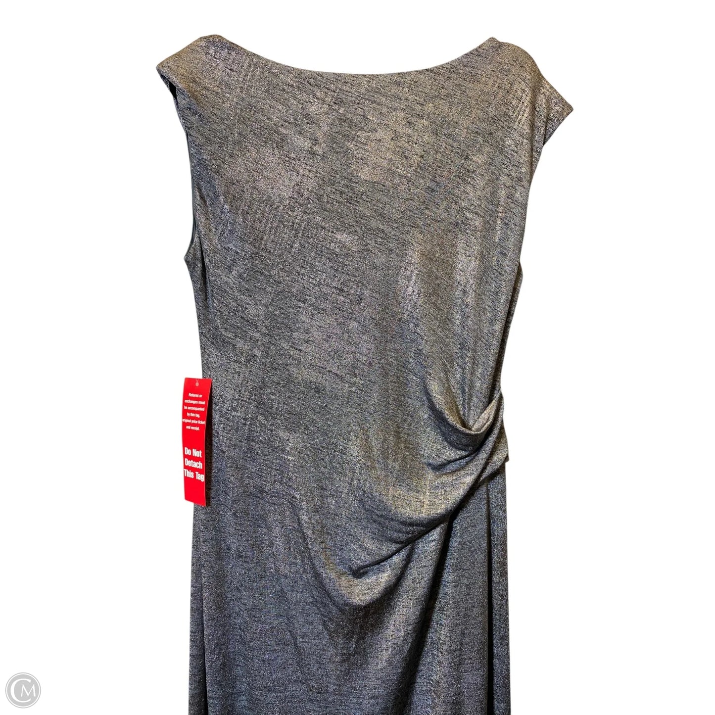 Dress Party Long By Connected Apparel In Silver, Size: 16