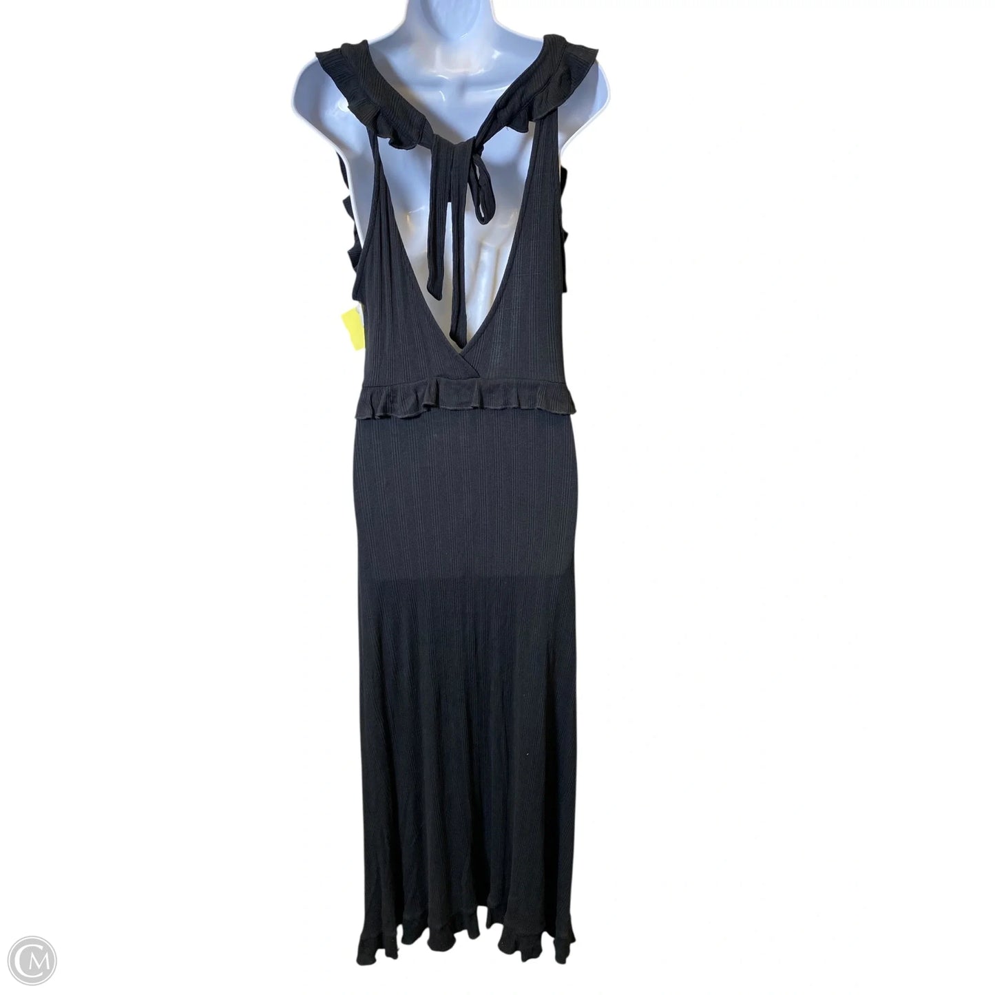 Dress Casual Maxi By Anthropologie In Black, Size: L