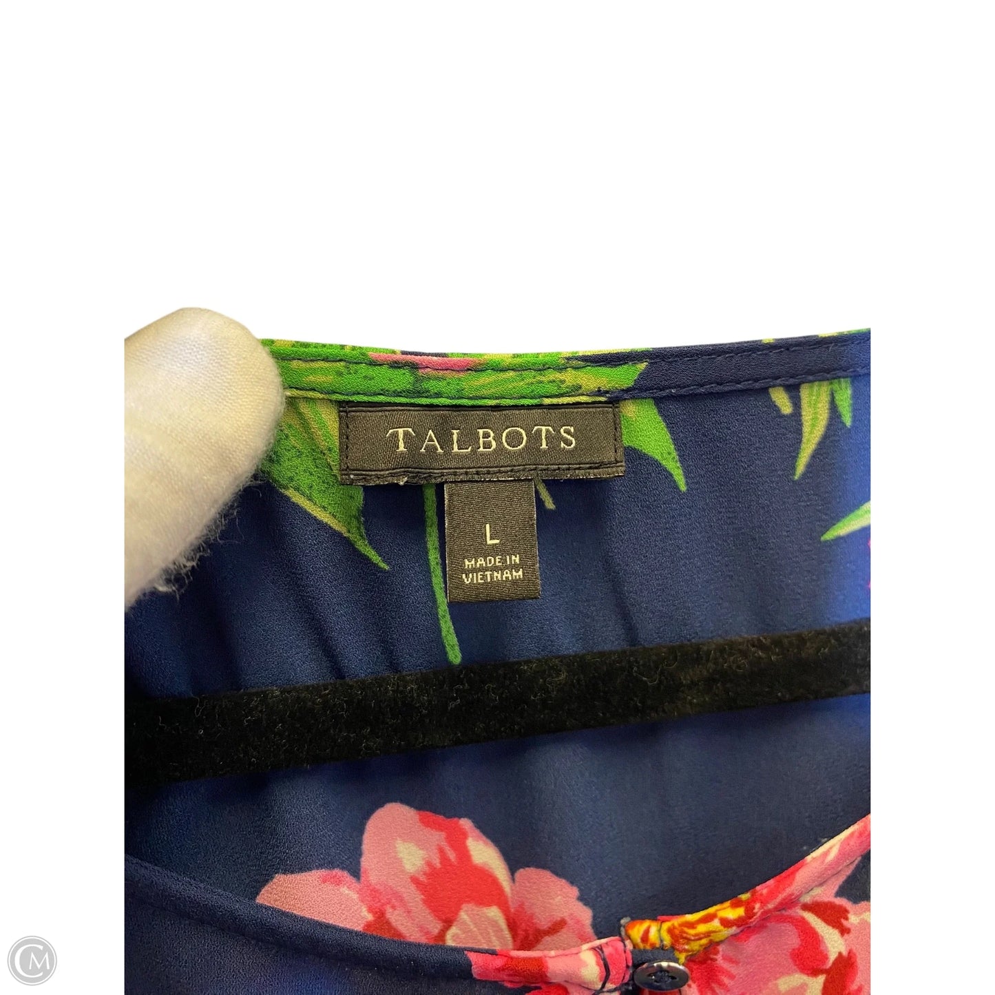 Top Long Sleeve By Talbots In Floral Print, Size: L