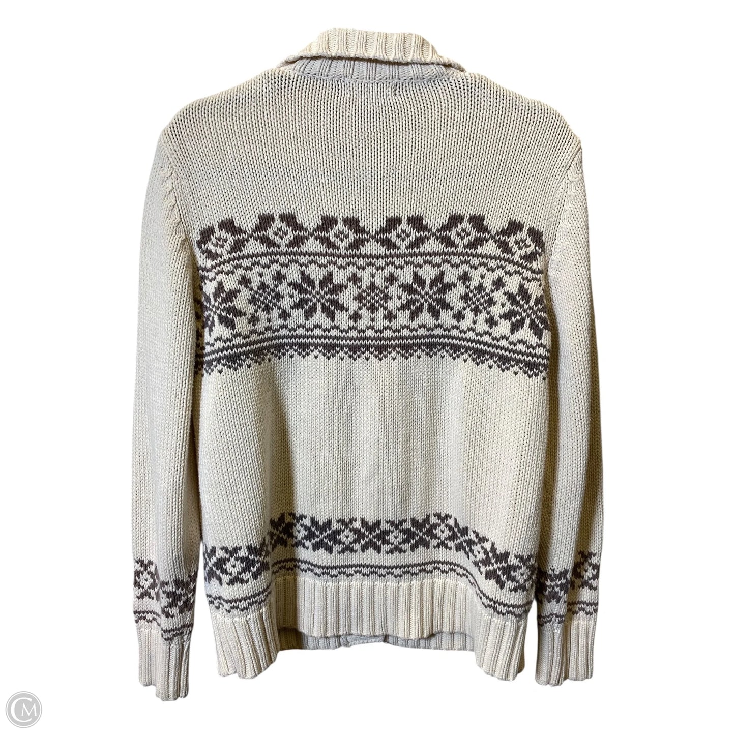 Sweater By Eddie Bauer In Cream, Size: L