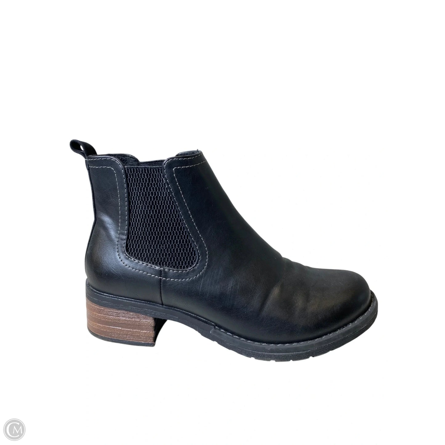 Boots Ankle Heels By Eastland In Black, Size: 7