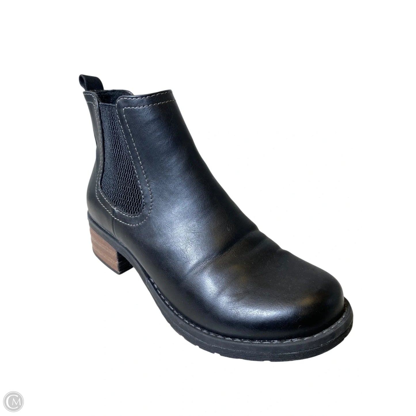 Boots Ankle Heels By Eastland In Black, Size: 7
