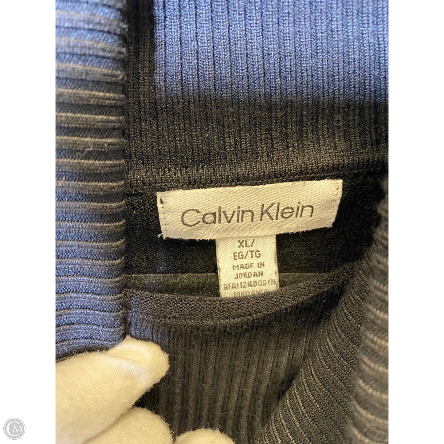 Sweater By Calvin Klein In Black, Size: Xl