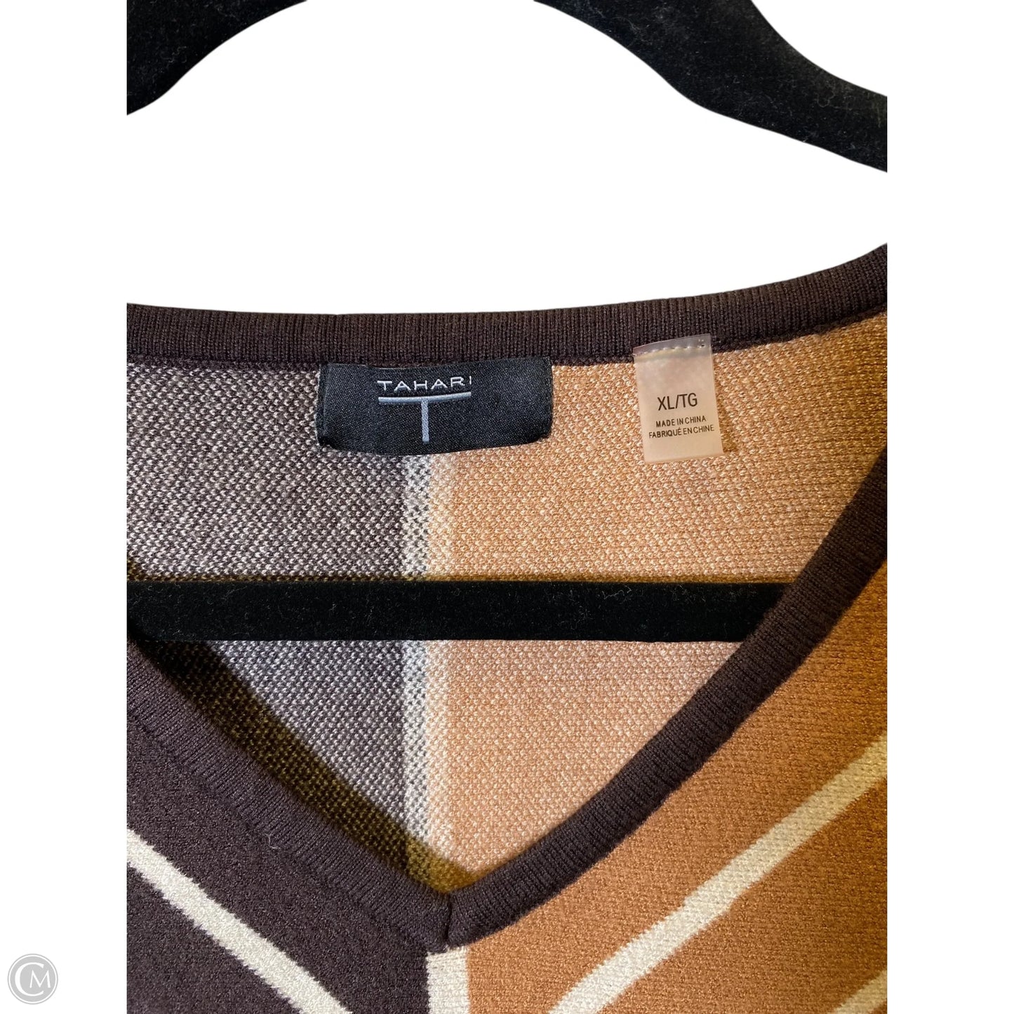 Sweater By Tahari In Multi-colored, Size: Xl