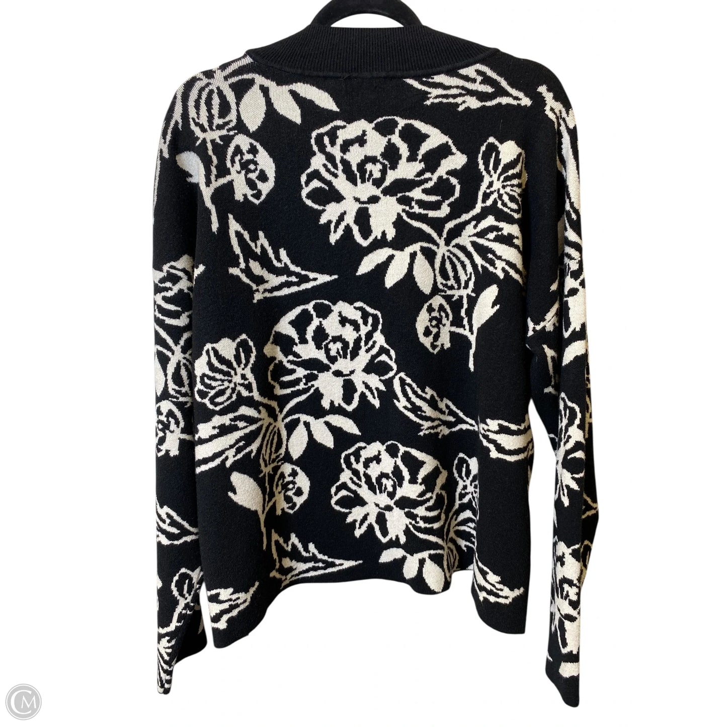 Sweater By Cyrus In Black & White, Size: Xl