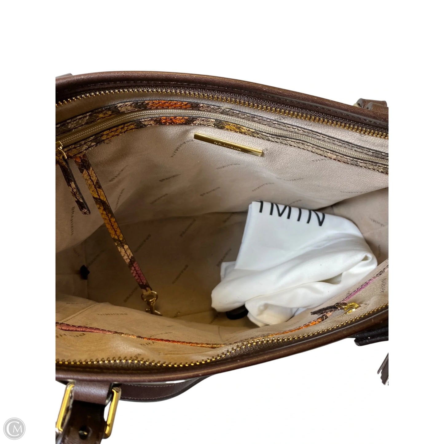 Handbag Designer By Brahmin, Size: Medium