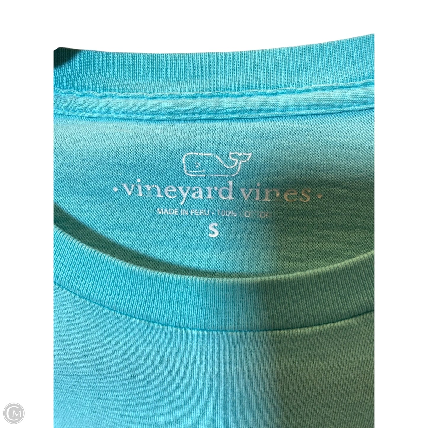 Top Long Sleeve By Vineyard Vines In Teal, Size: S