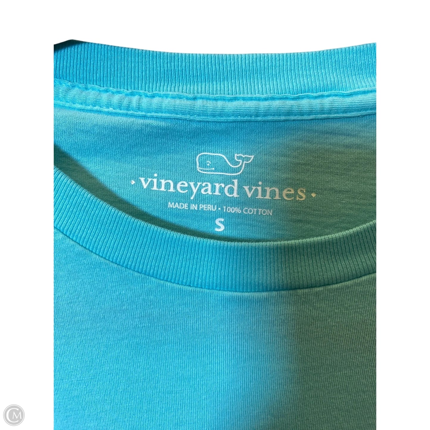 Top Long Sleeve By Vineyard Vines In Teal, Size: S