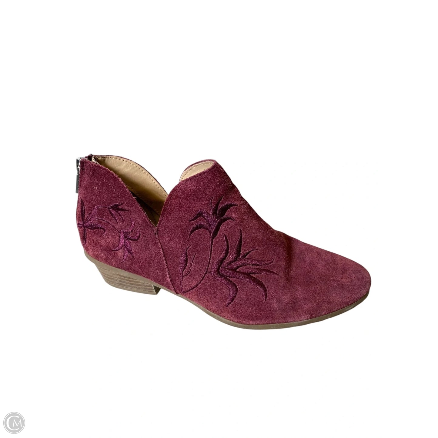 Boots Ankle Heels By Kenneth Cole In Maroon, Size: 9
