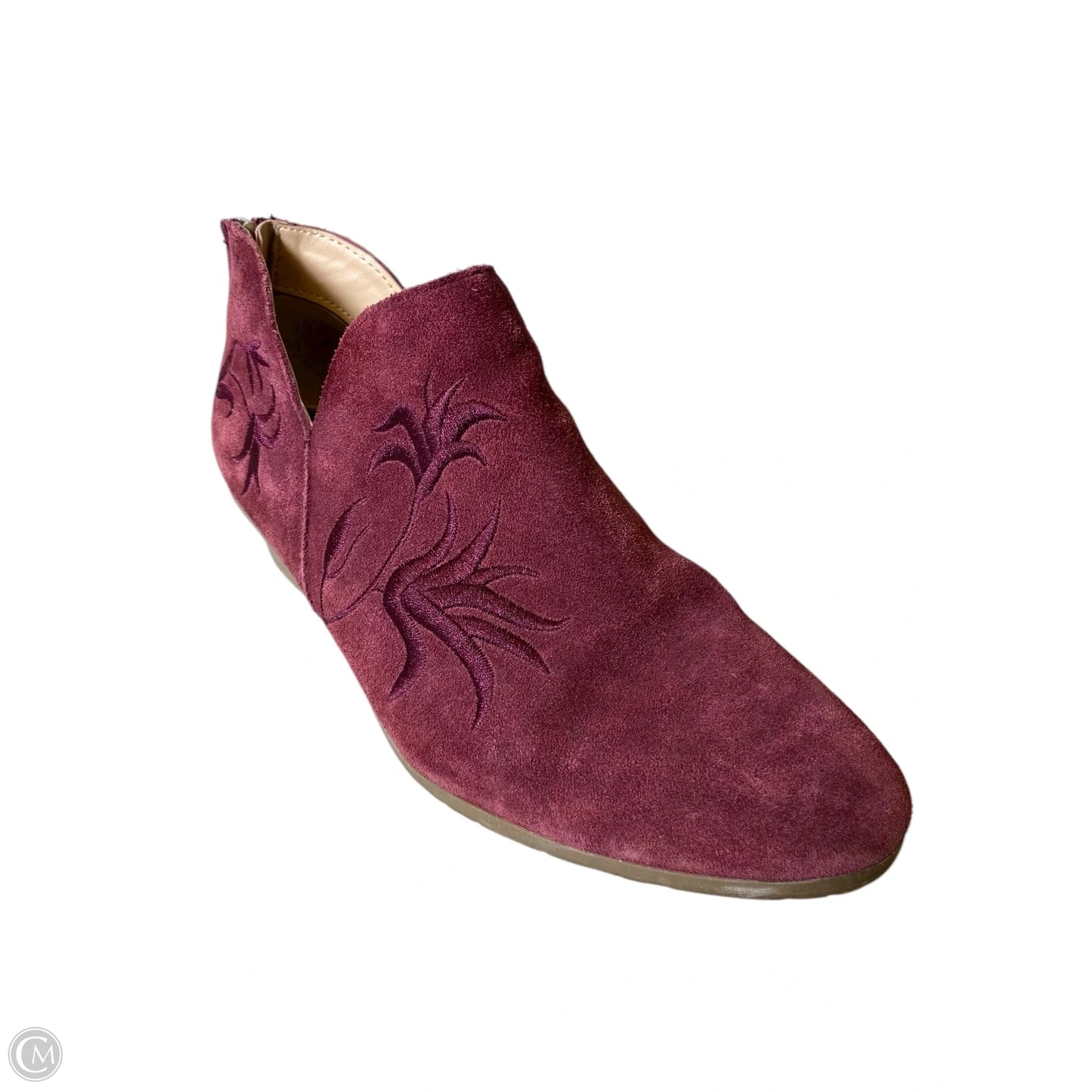 Boots Ankle Heels By Kenneth Cole In Maroon, Size: 9