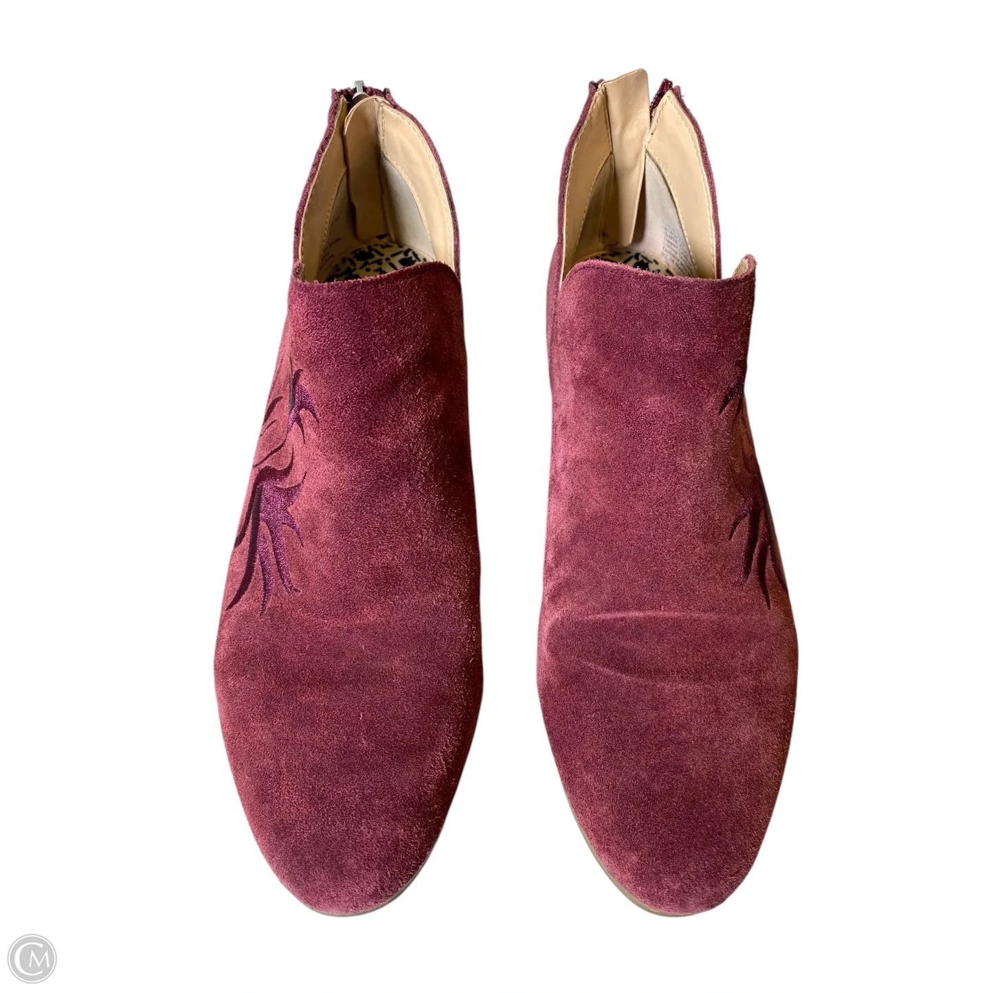 Boots Ankle Heels By Kenneth Cole In Maroon, Size: 9