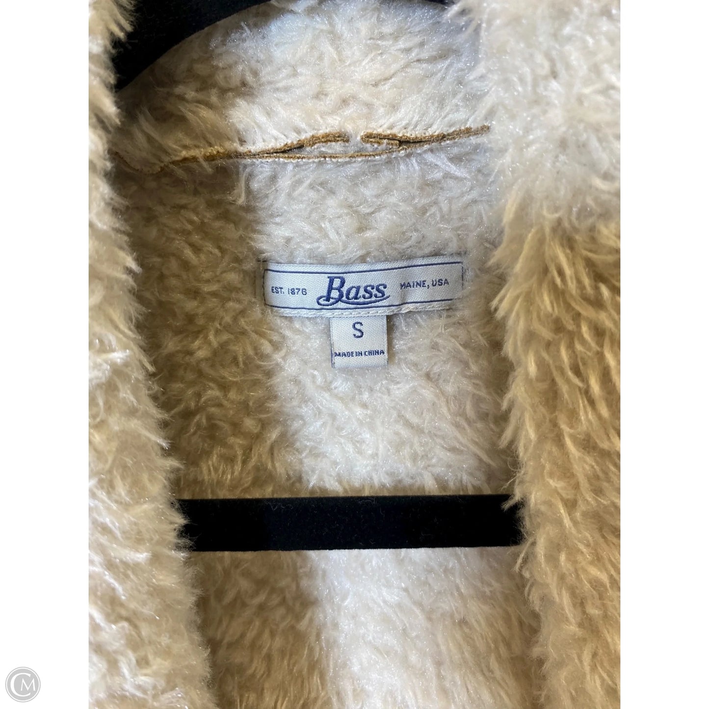Coat Faux Fur & Sherpa By Bass In Beige, Size: S