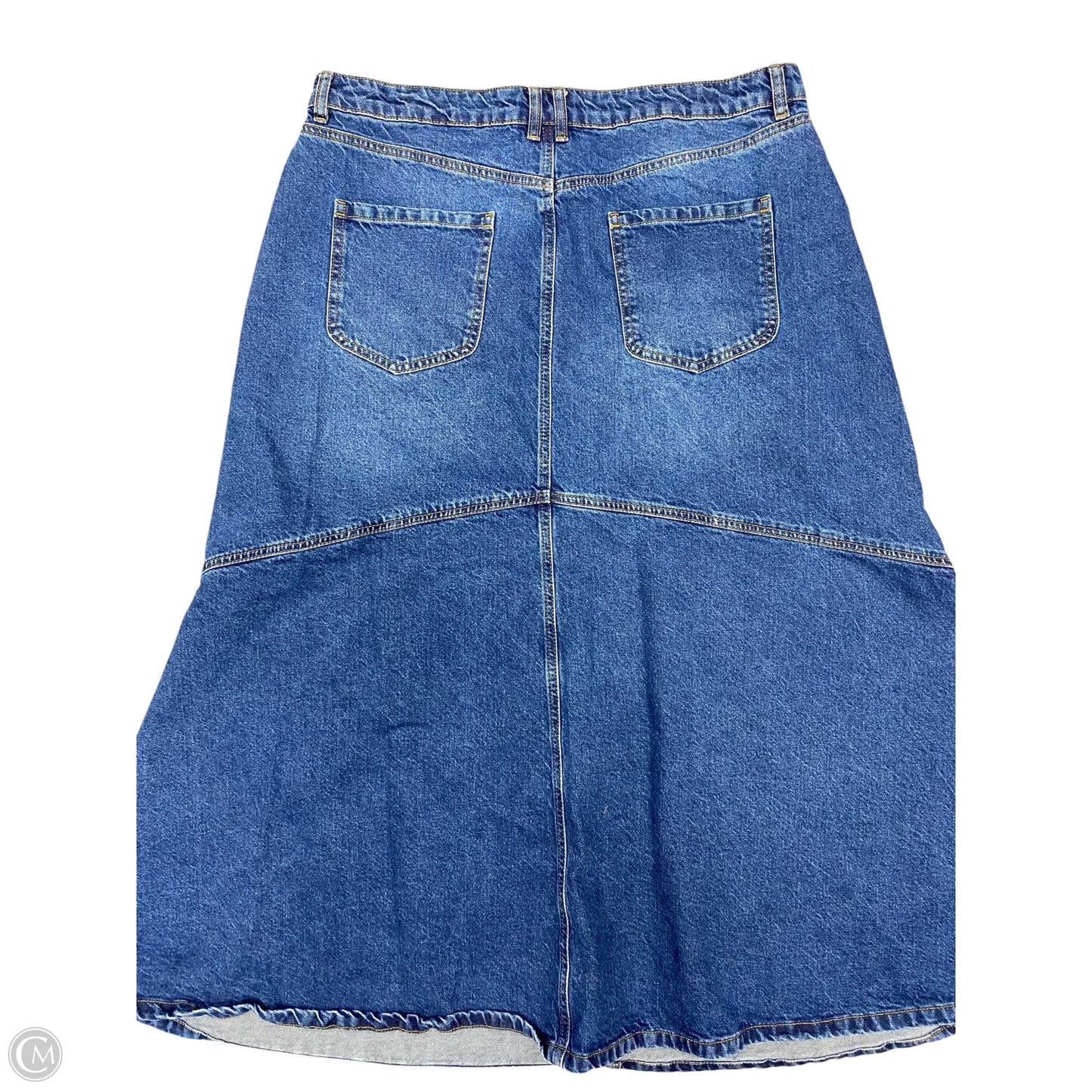 Skirt Maxi By Clothes Mentor In Blue Denim, Size: 16