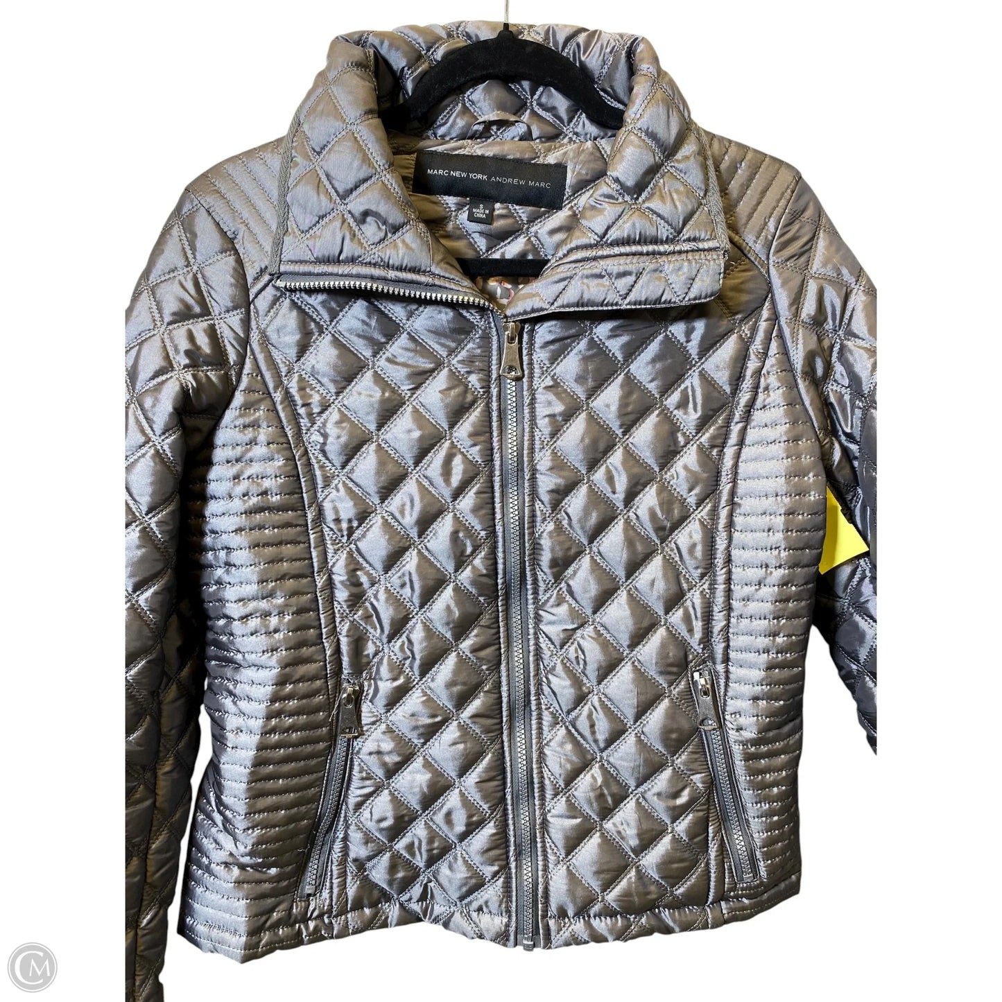 Jacket Faux Fur & Sherpa By Marc New York In Grey, Size: S