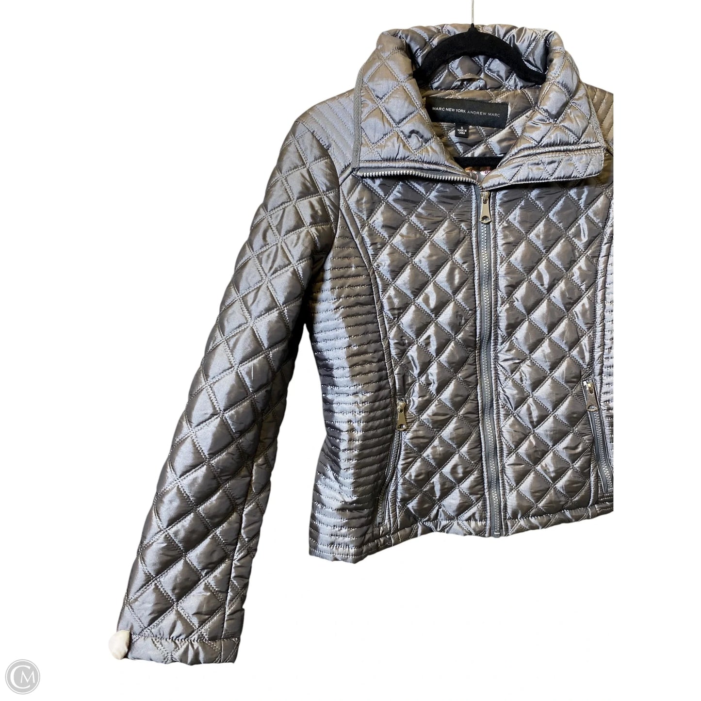 Jacket Faux Fur & Sherpa By Marc New York In Grey, Size: S