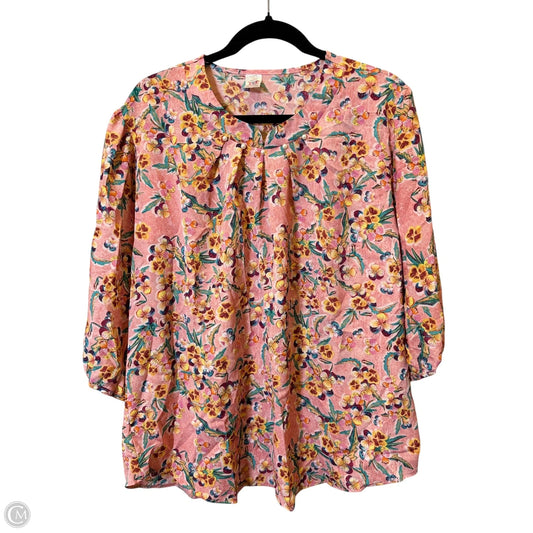 Top 3/4 Sleeve By Clothes Mentor In Multi-colored, Size: 3x