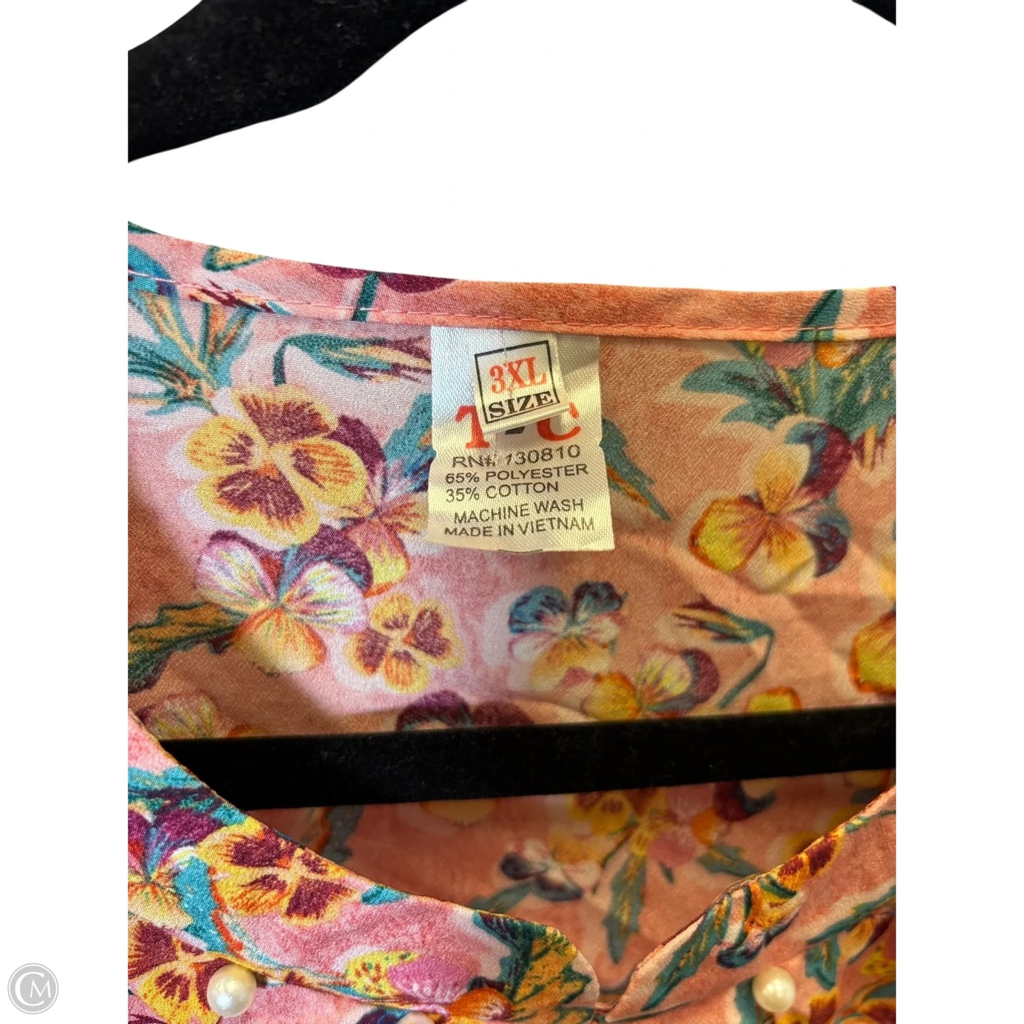 Top 3/4 Sleeve By Clothes Mentor In Multi-colored, Size: 3x