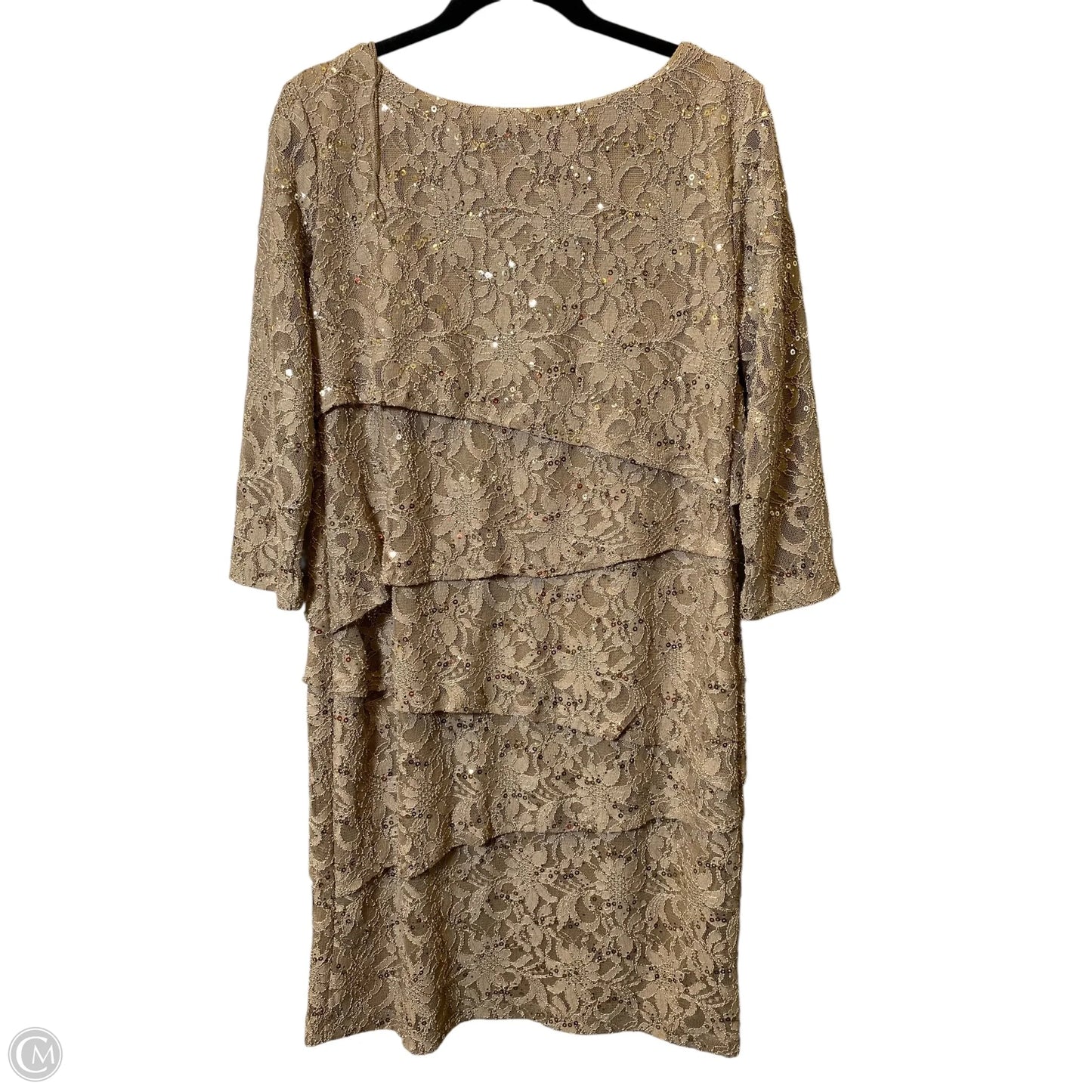 Dress Party Short By Ronnie Nicole In Gold, Size: 12