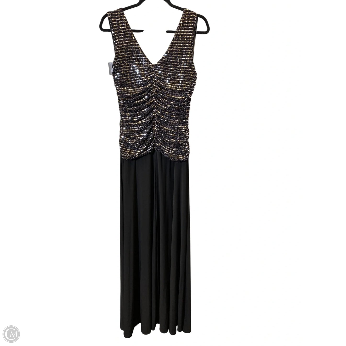 Dress Party Long By R And M Richards In Black, Size: 14
