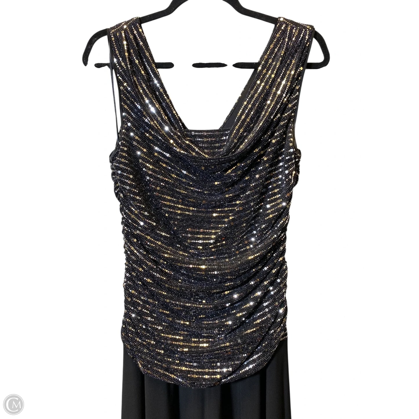 Dress Party Long By R And M Richards In Black, Size: 14