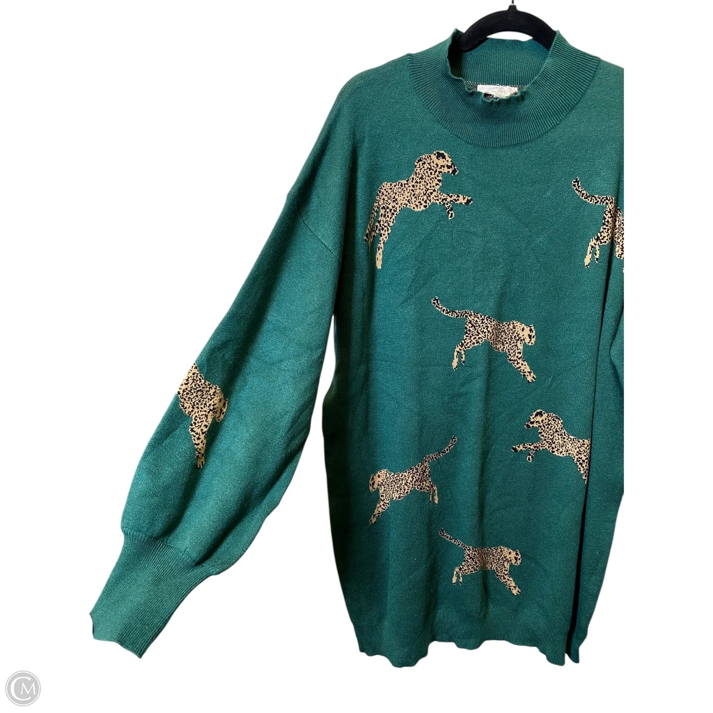 Sweater Dress By Entro In Green, Size: L