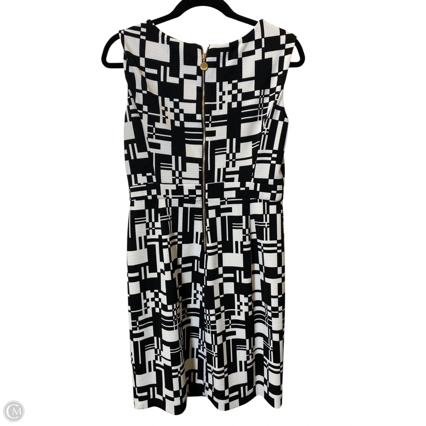 Dress Casual Midi By Ellen Tracy In Black & White, Size: 8