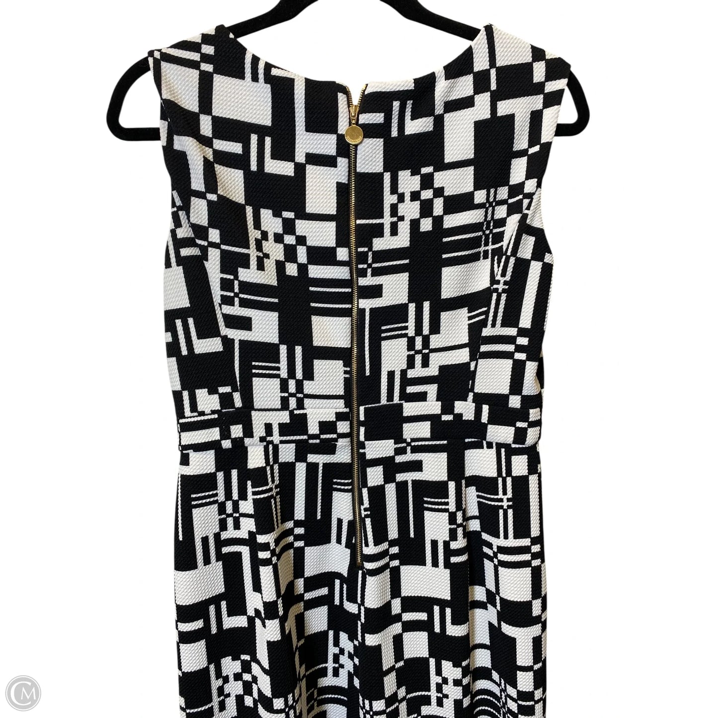 Dress Casual Midi By Ellen Tracy In Black & White, Size: 8