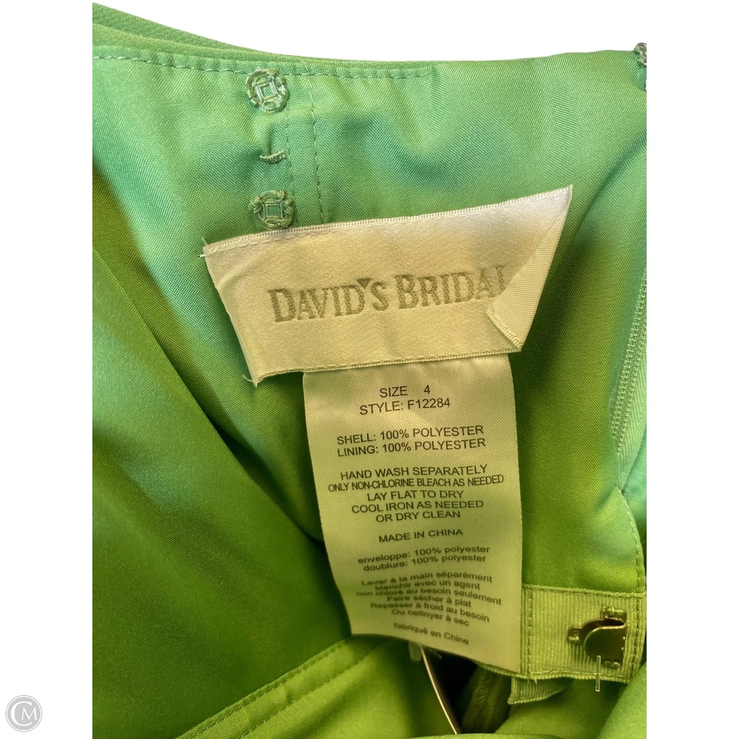 Dress Party Midi By David’s Bridal In Green, Size: 4