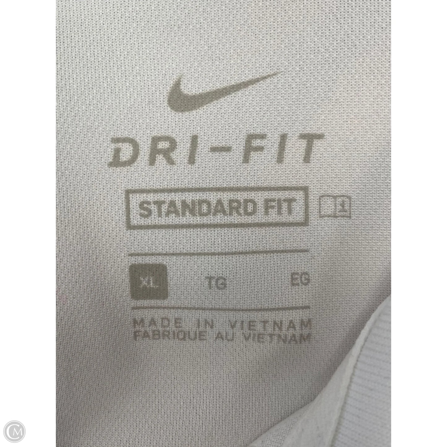 Athletic Tank Top By Nike In Black & White, Size: Xl