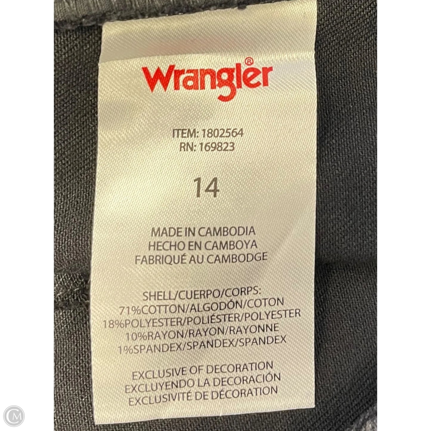 Pants Other By Wrangler In Black, Size: 14
