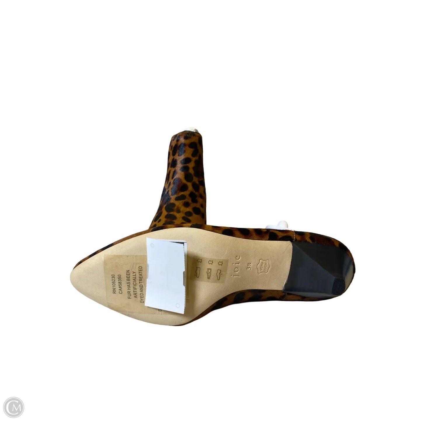Boots Ankle Heels By Joie In Animal Print, Size: 7.5