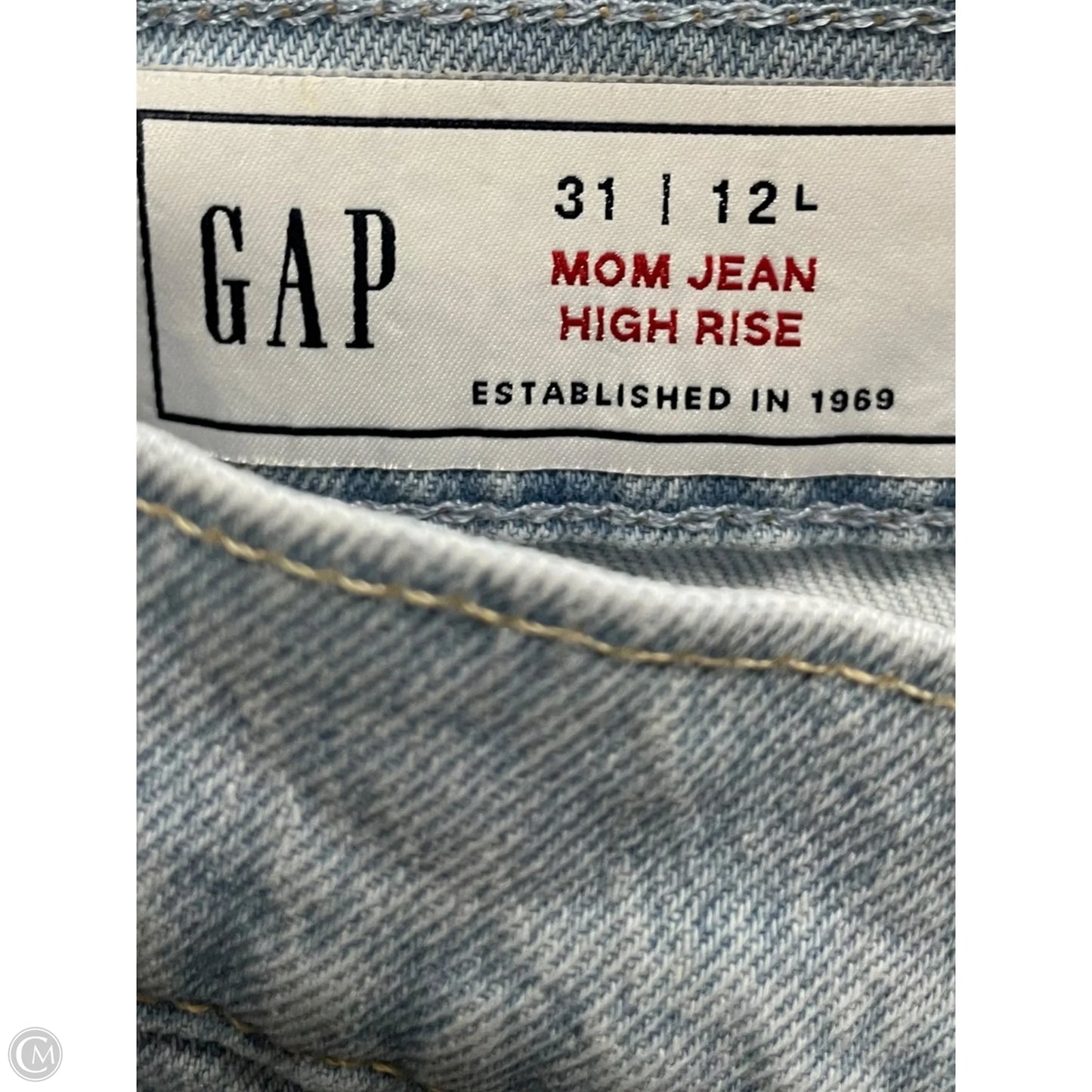 Jeans Skinny By Gap In Blue Denim, Size: 12