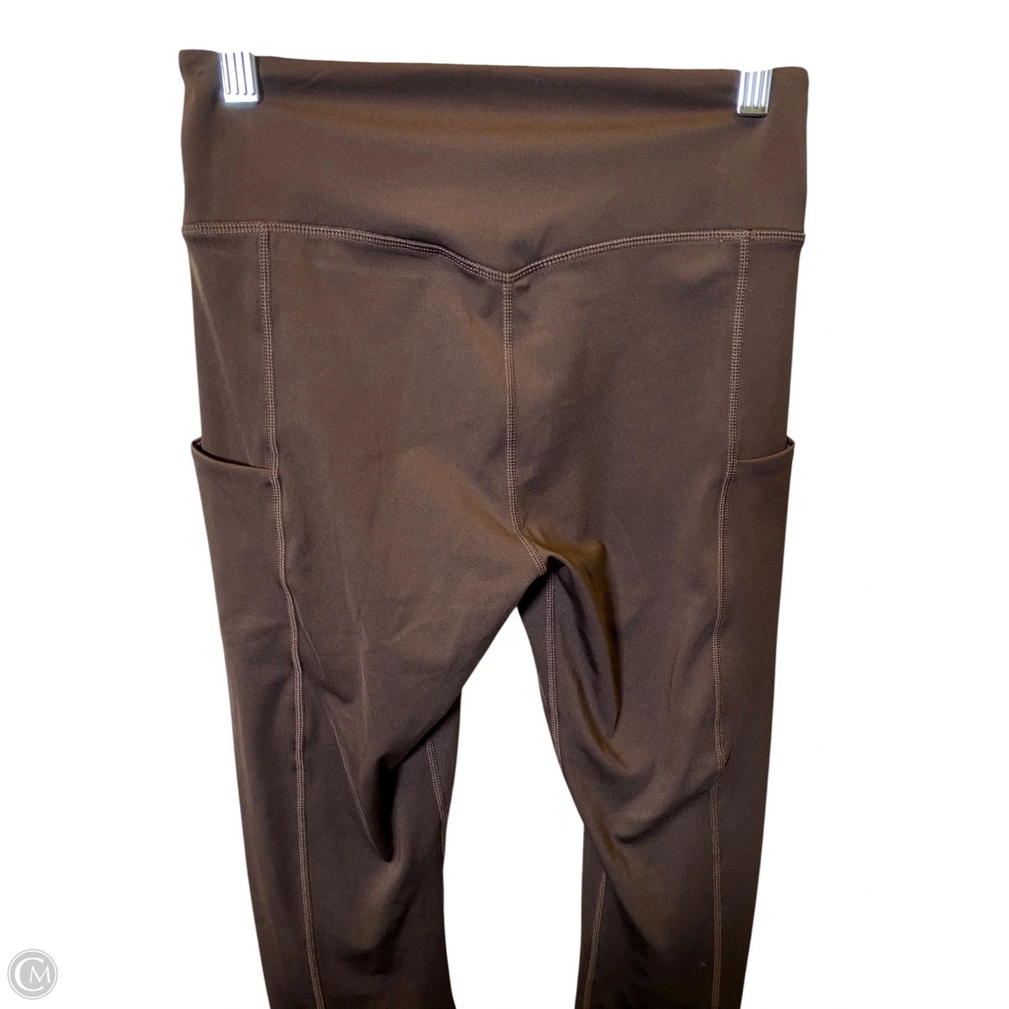 Athletic Leggings By Fabletics In Brown, Size: M