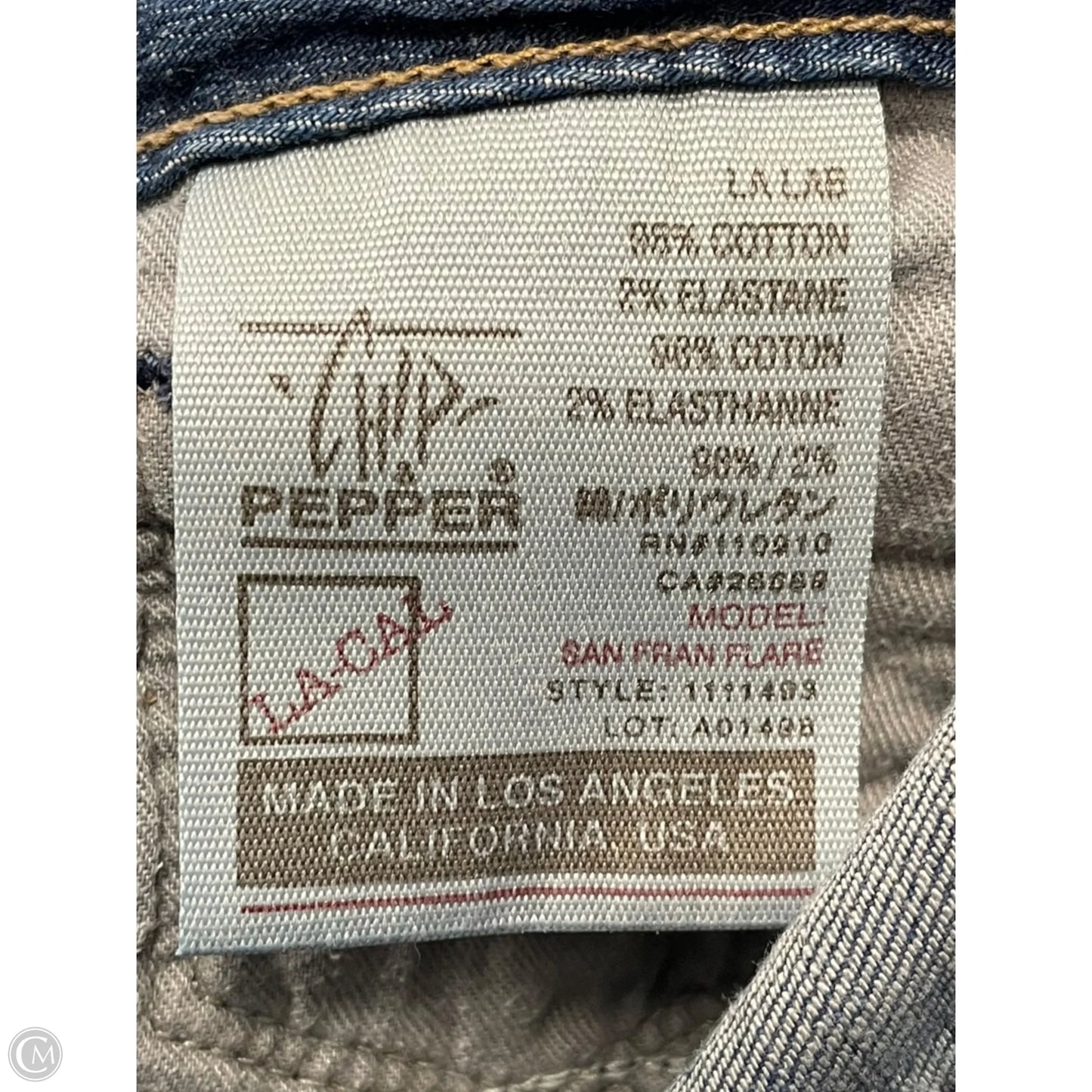 Jeans Boot Cut By Chip And Pepper In Blue Denim, Size: 6