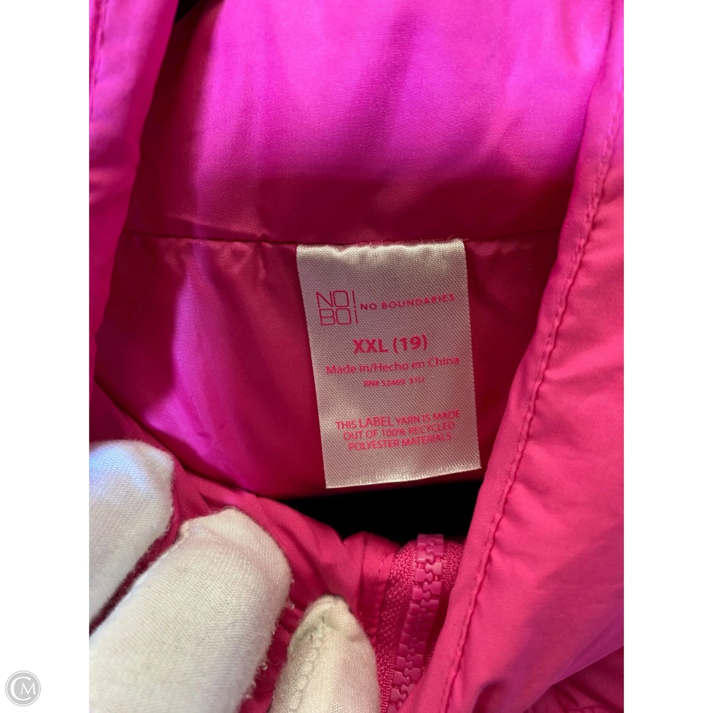 Vest Puffer & Quilted By No Boundaries In Pink, Size: Xxl