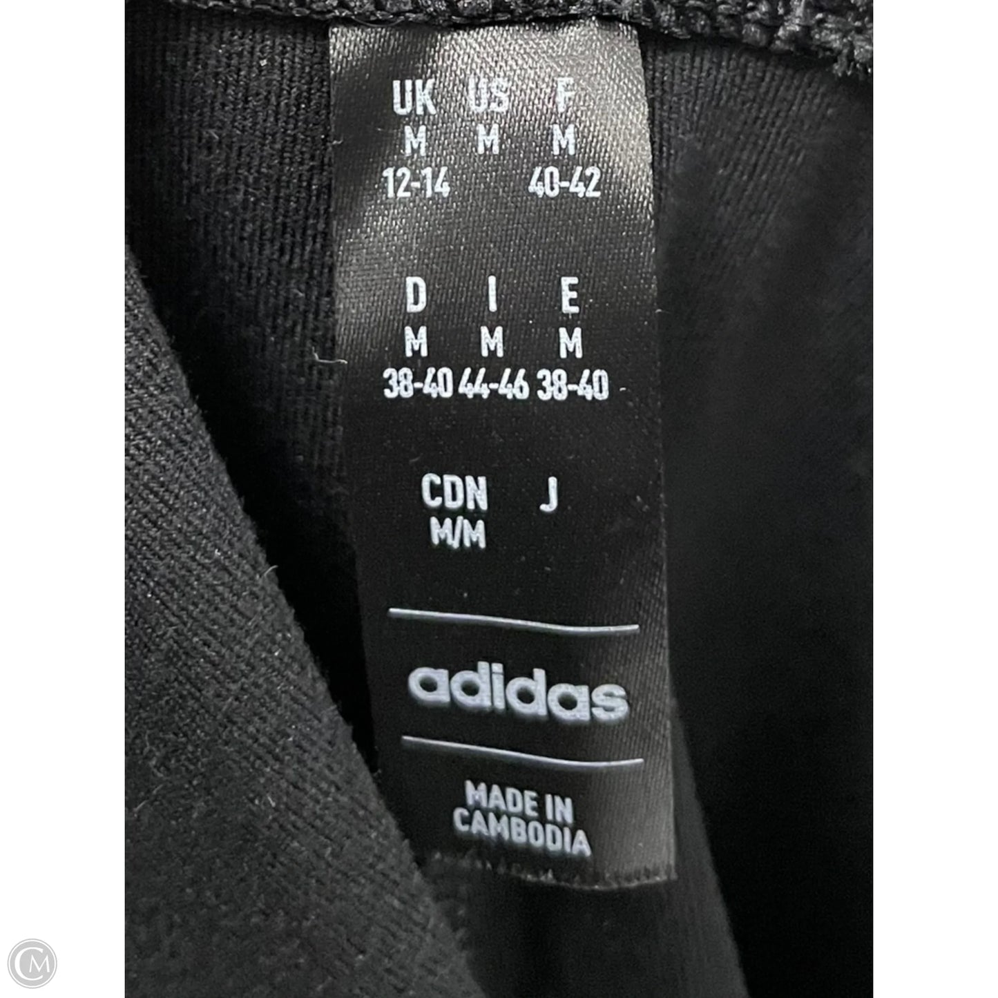 Athletic Tank Top By Adidas In Black, Size: M