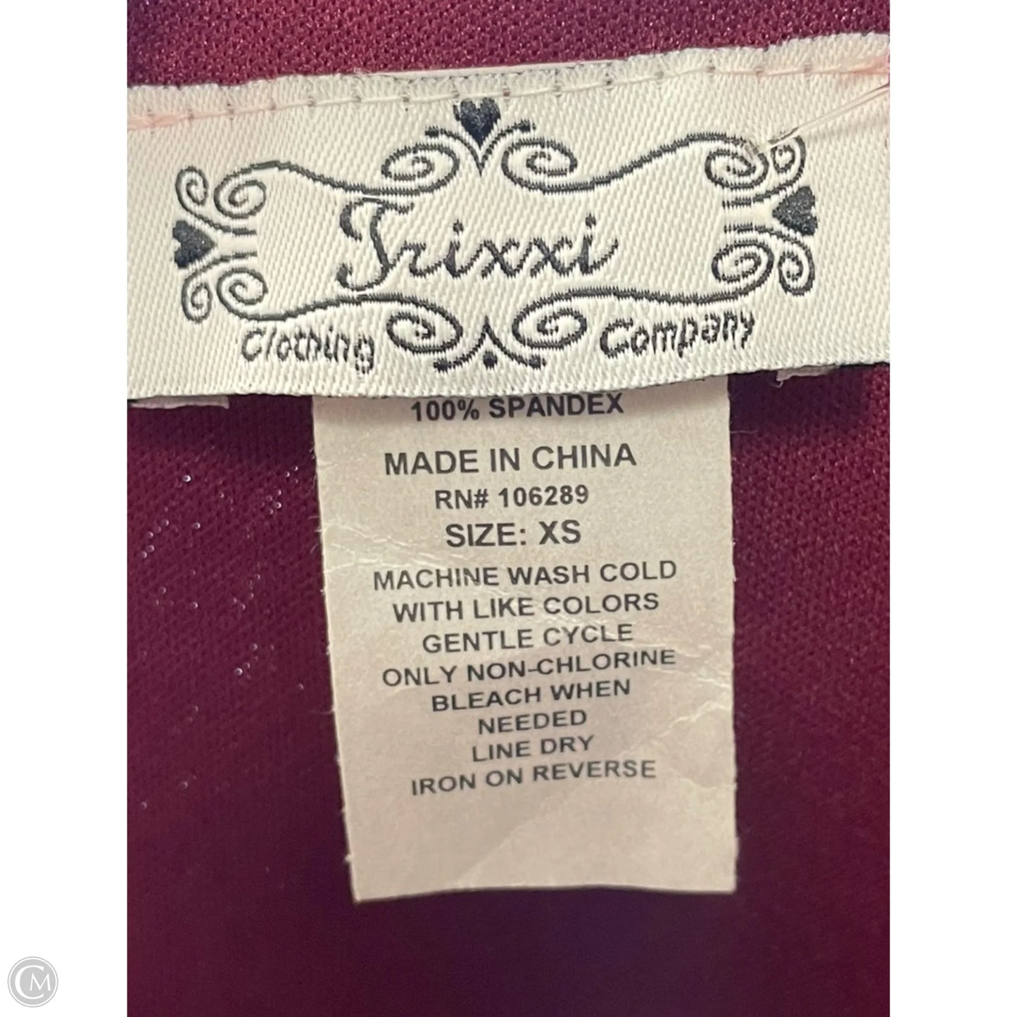 Jumpsuit By Trixxi In Maroon, Size: Xs