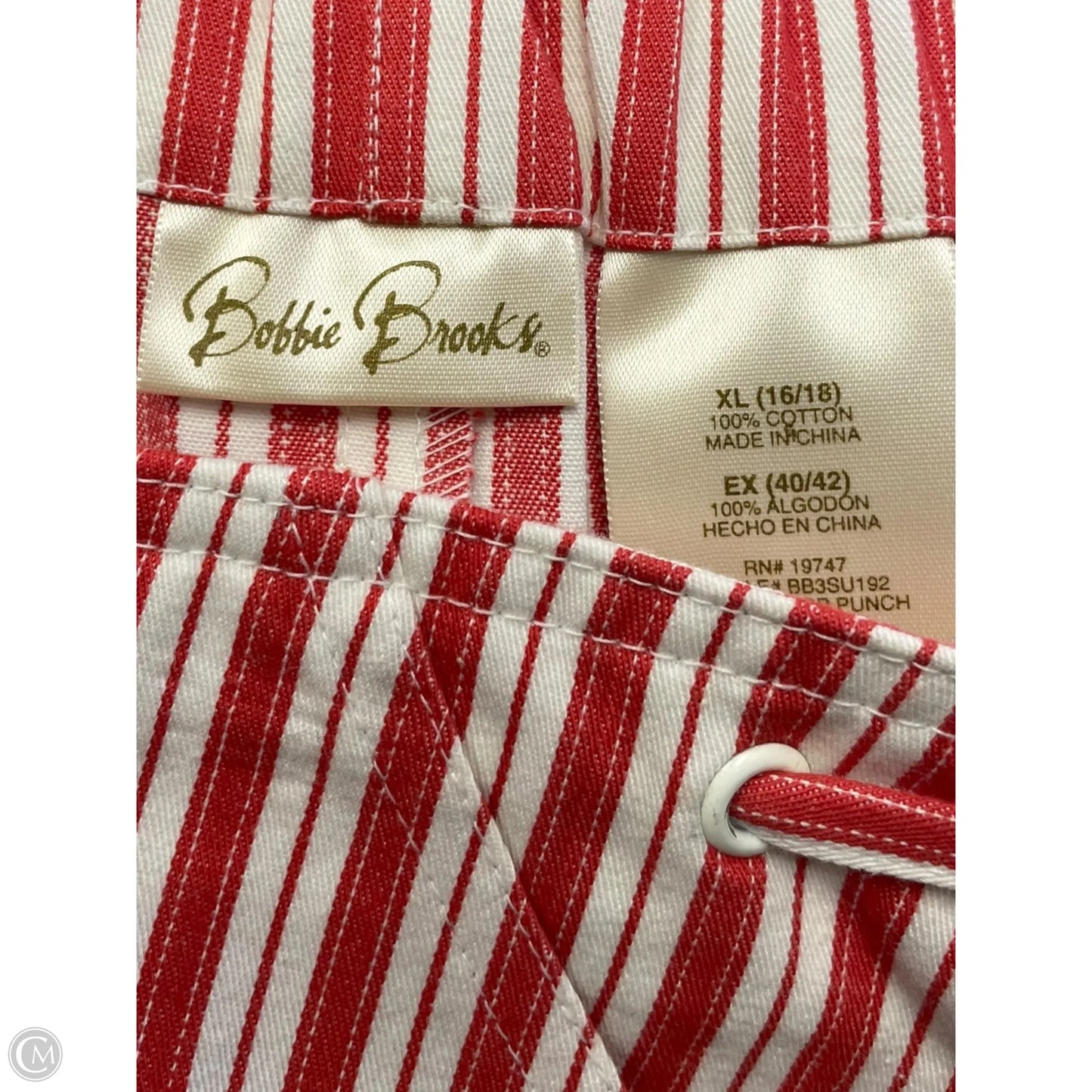 Skort By Bobbie Brooks In Striped Pattern, Size: Xl
