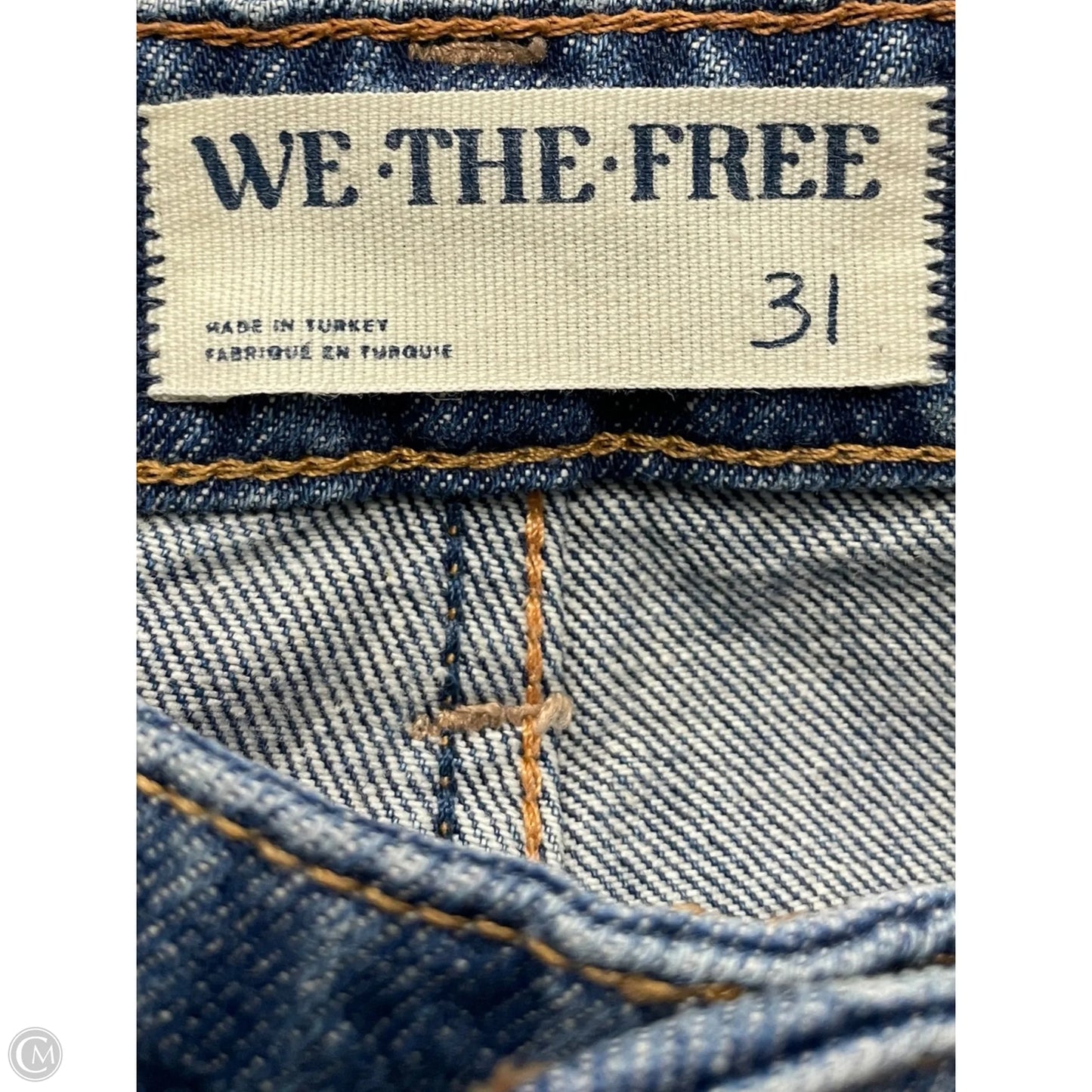 Jeans Wide Leg By We The Free In Blue Denim, Size: 12