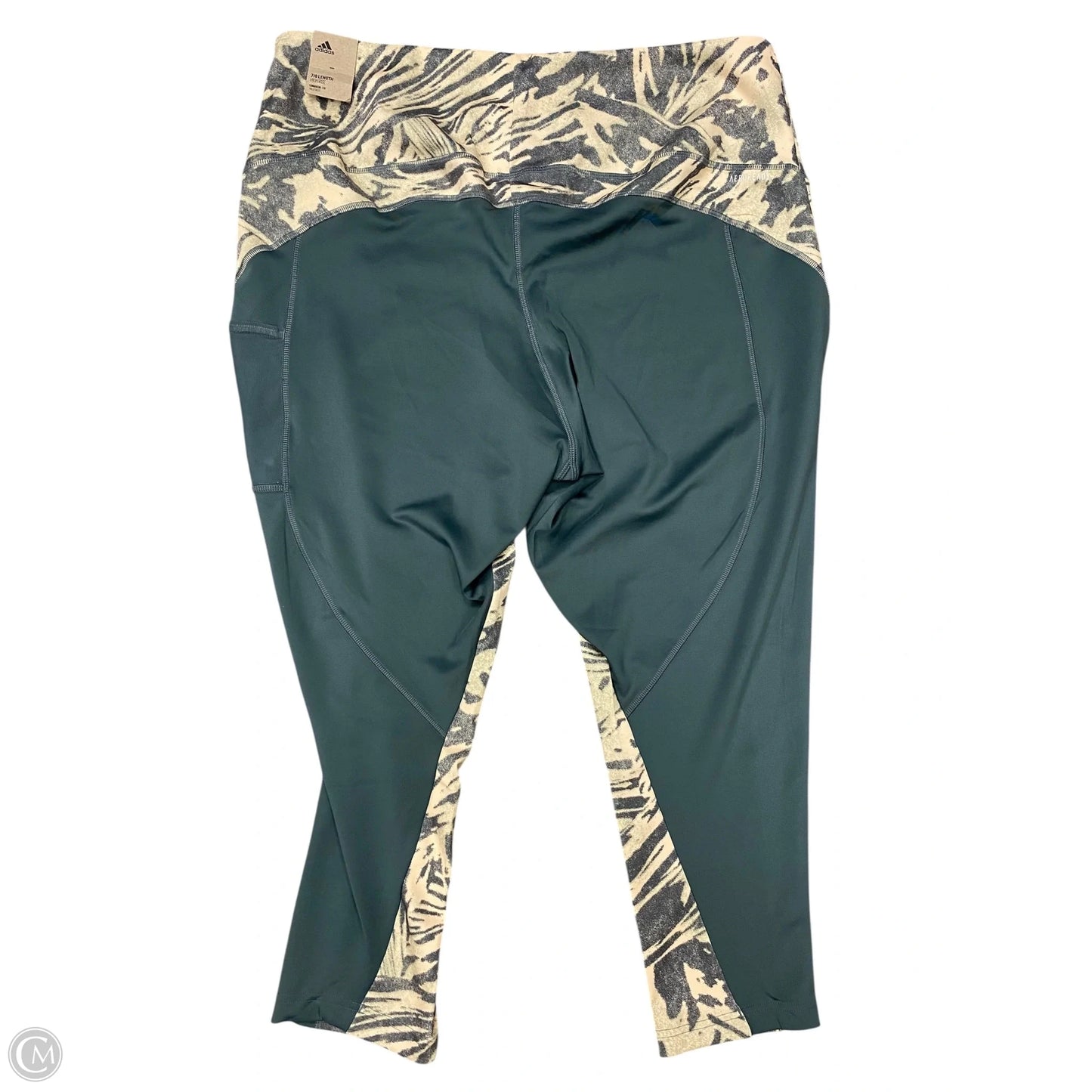 Athletic Leggings By Adidas In Animal Print, Size: 4x