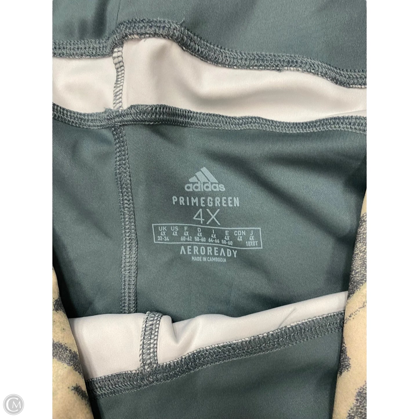 Athletic Leggings By Adidas In Animal Print, Size: 4x