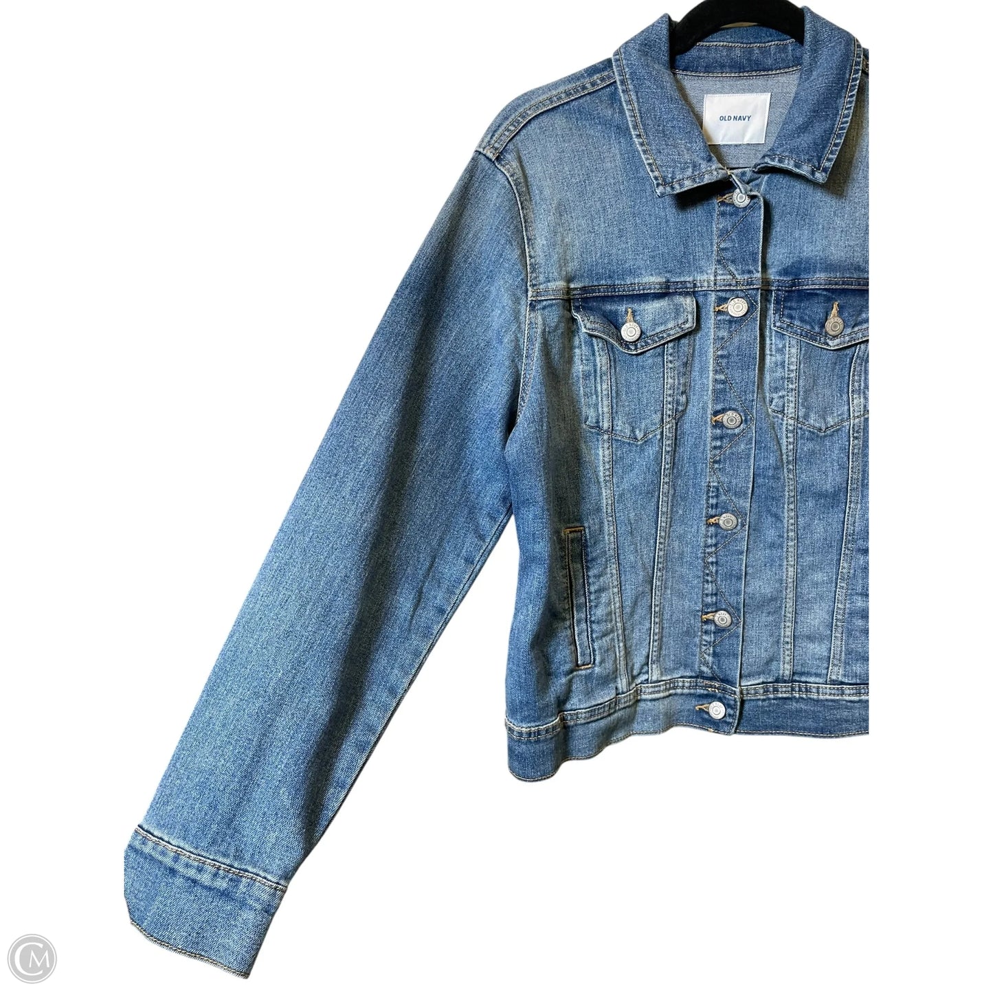 Jacket Denim By Old Navy In Blue Denim, Size: L