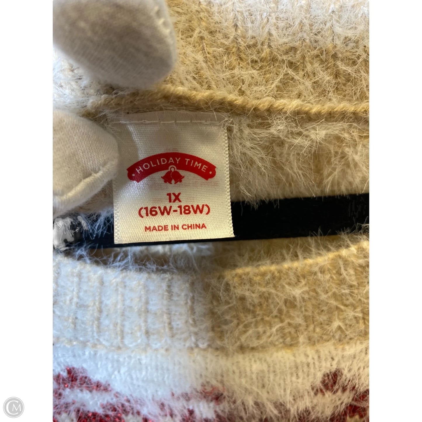 Sweater By Holiday Time In Multi-colored, Size: 1x