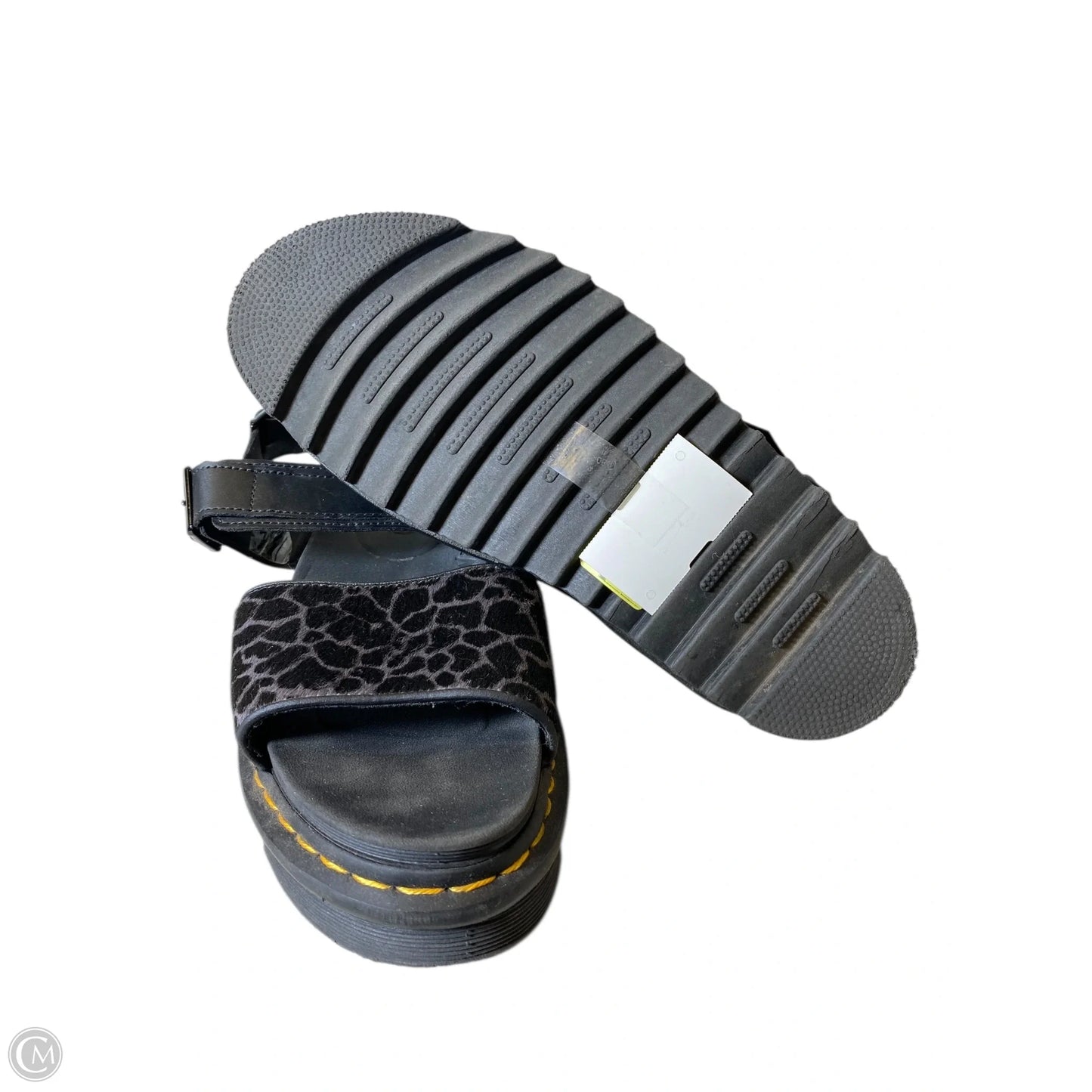 Sandals Heels Platform By Dr Martens In Black, Size: 10