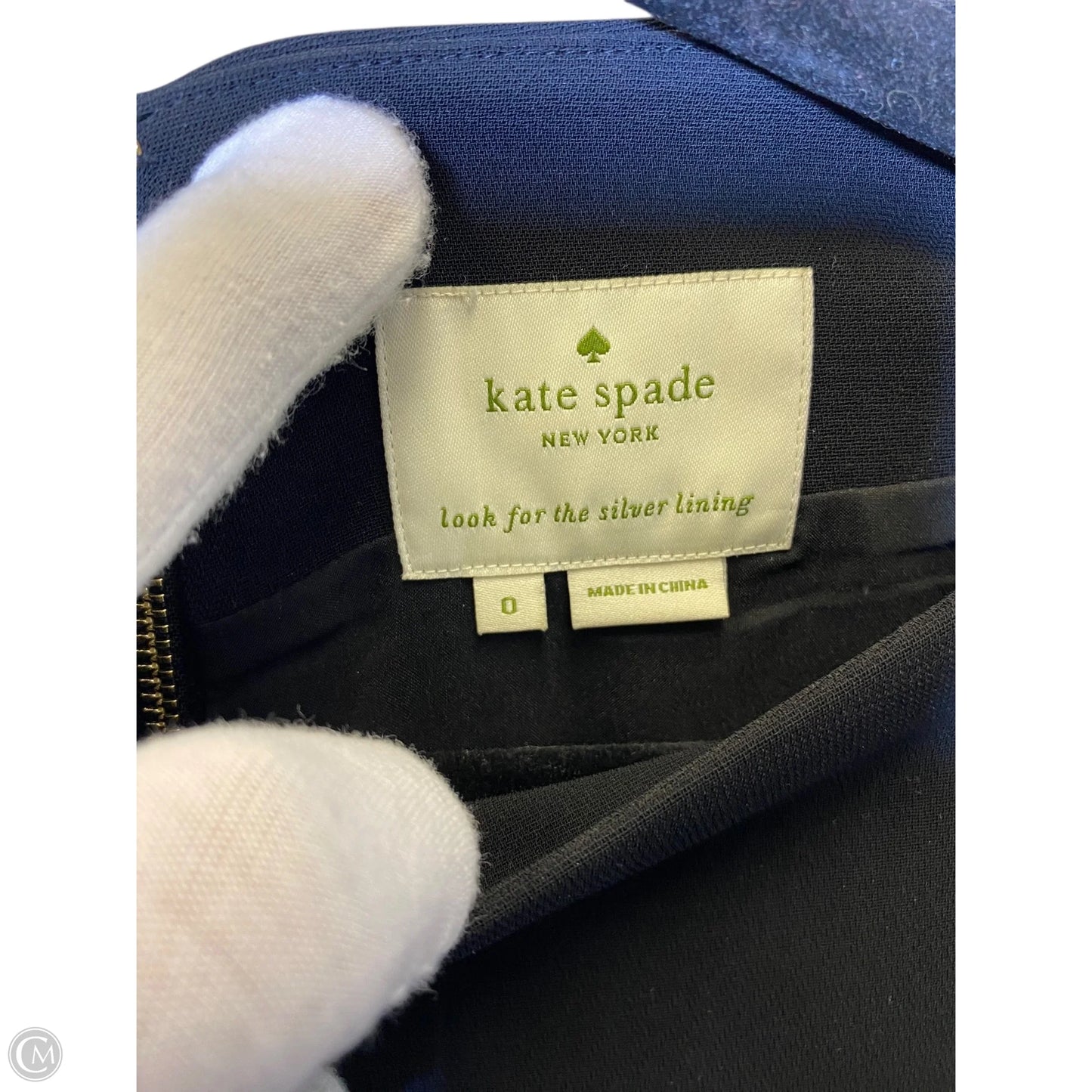 Dress Designer By Kate Spade In Black, Size: 0