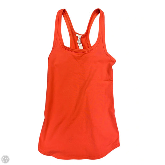 Athletic Tank Top By Lululemon In Coral, Size: 4