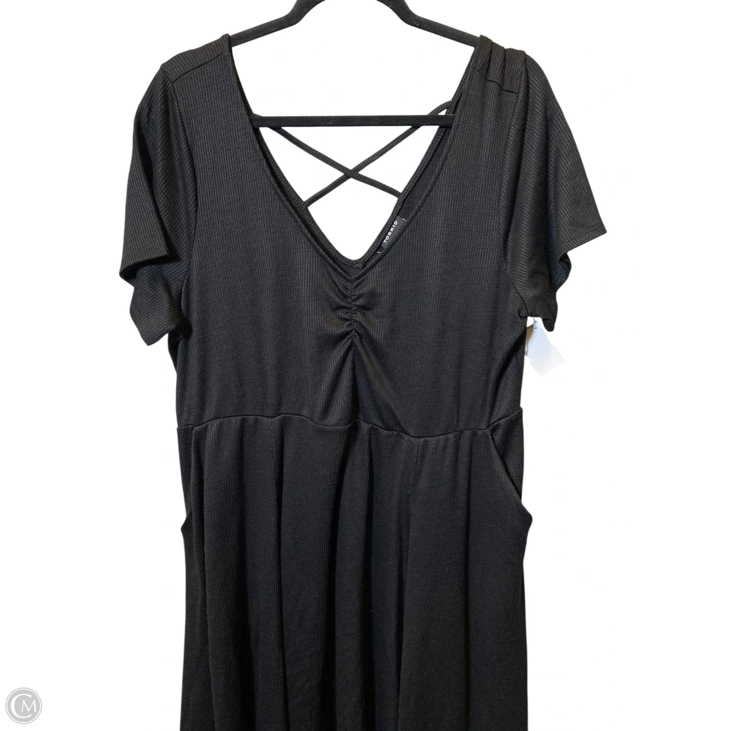 Dress Casual Midi By Torrid In Black, Size: 2XL