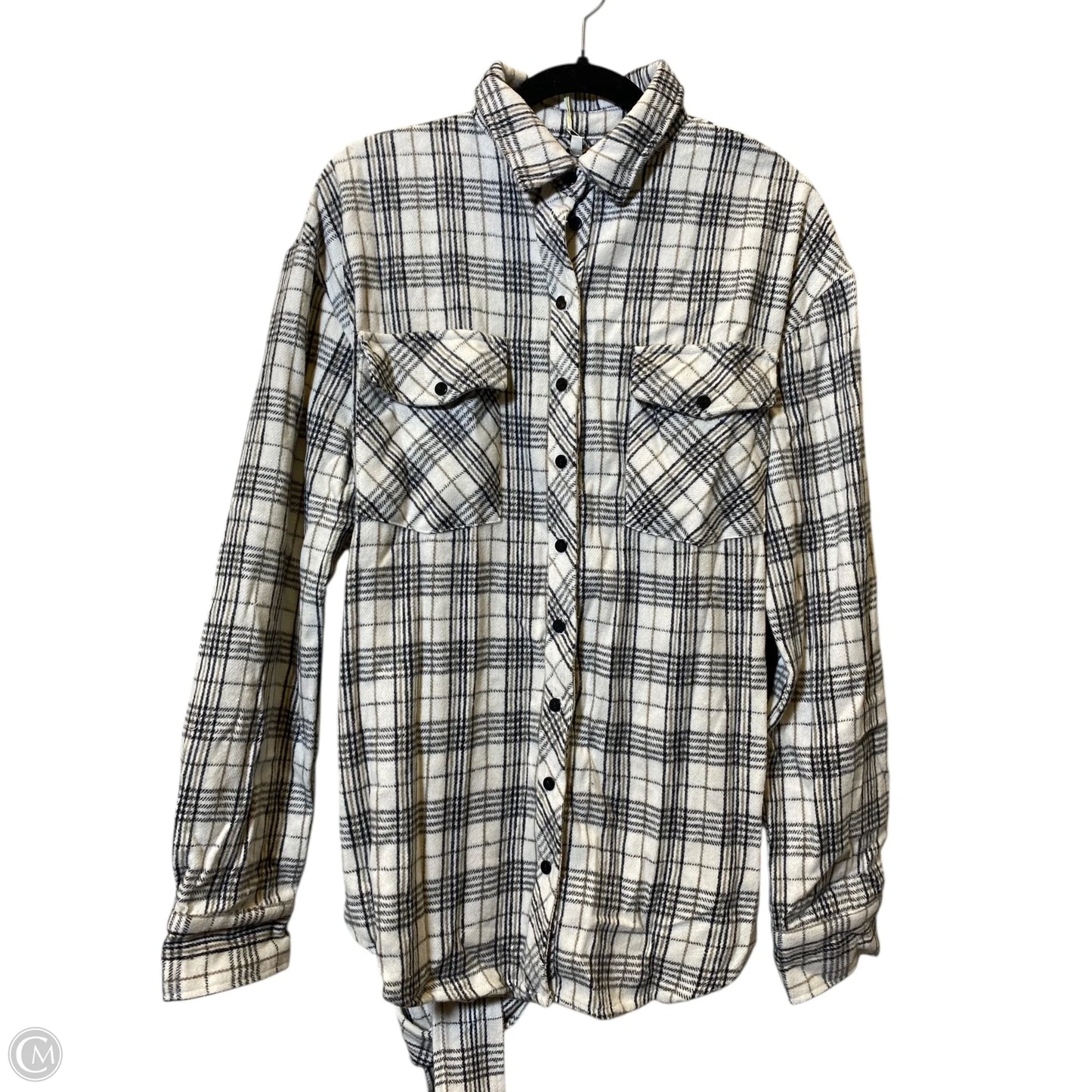 Top Long Sleeve By Clothes Mentor In Plaid Pattern, Size: M